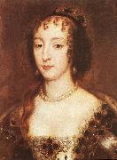 LELY, Sir Peter Henrietta Maria of France, Queen of England sf Spain oil painting artist